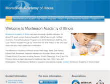 Tablet Screenshot of montessoriacademyofillinois.com